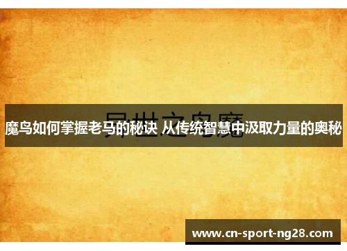 魔鸟如何掌握老马的秘诀 从传统智慧中汲取力量的奥秘 魔鸟如何掌握老马的秘诀 从传统智慧中汲取力量的奥秘